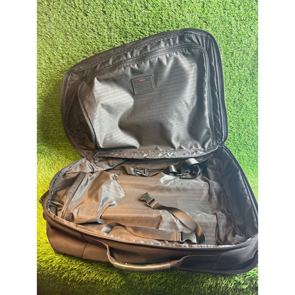 TUMI 22900DH Alpha Ballistic Black Soft Shell Rolling Wheeled Carry On 22x16x9
